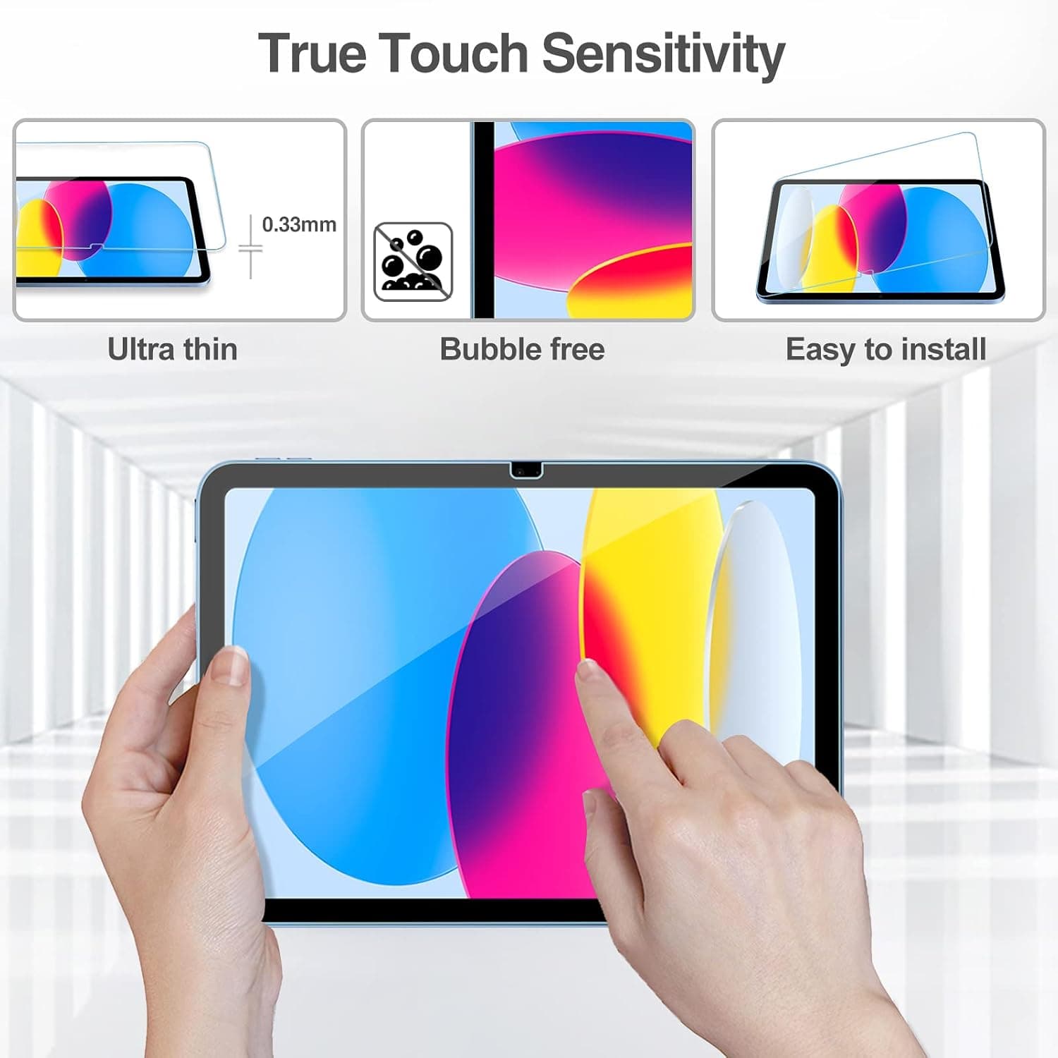 Amazon Basics Screen Protector for iPad 11-inch A16 2025 and 10th Gen 2022 10.9-inch with High Clarity Scratch-Resistant Tempered Glass Construction — 5 of 5