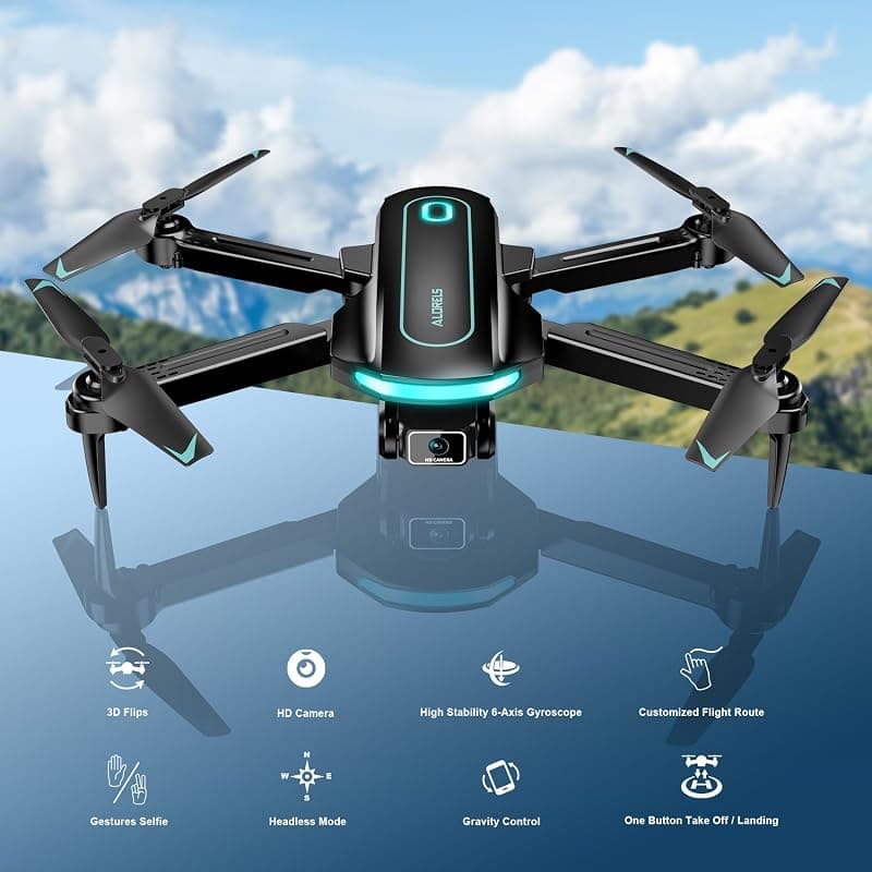 Drone with Camera for Beginners, 1080P HD FPV Foldable Drone Gift for Kids Featuring Compact Frame and Easy Flight Controls — 2 of 5