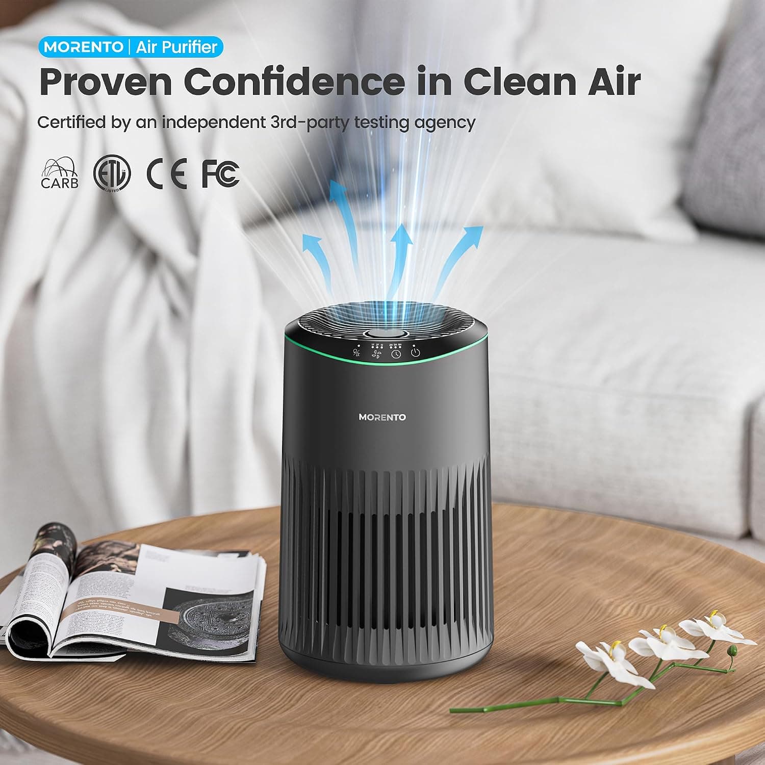 Air Purifiers for Bedroom 2 Pack with Dual Unit Coverage, Quiet Sleep Mode, Compact Design and Advanced Filtration Technology — 3 of 5