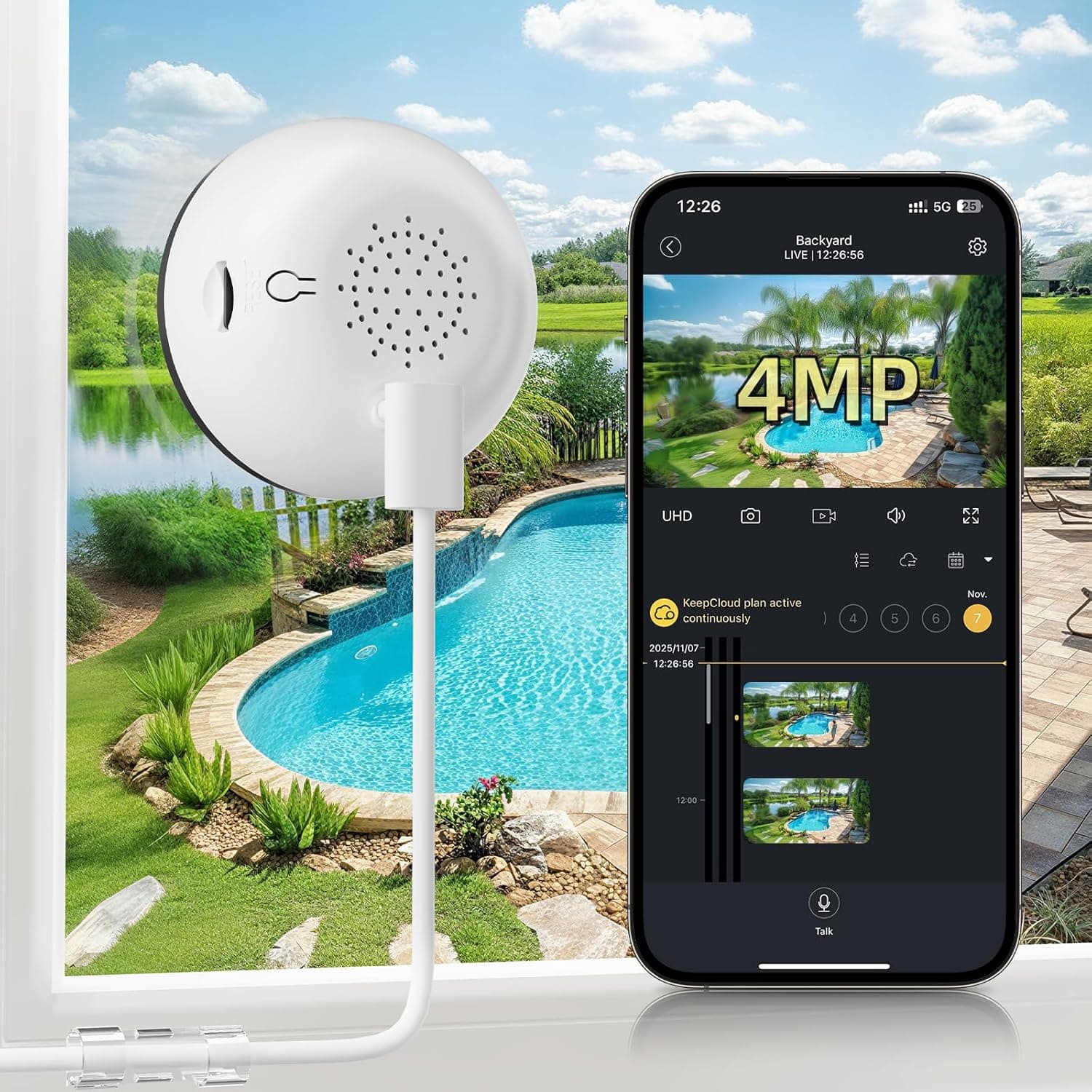 4MP Window Wi-Fi 6 Indoor Camera with Crystal Clear Resolution, Advanced Motion Detection, Night Vision Support and Easy Setup — 2 of 5