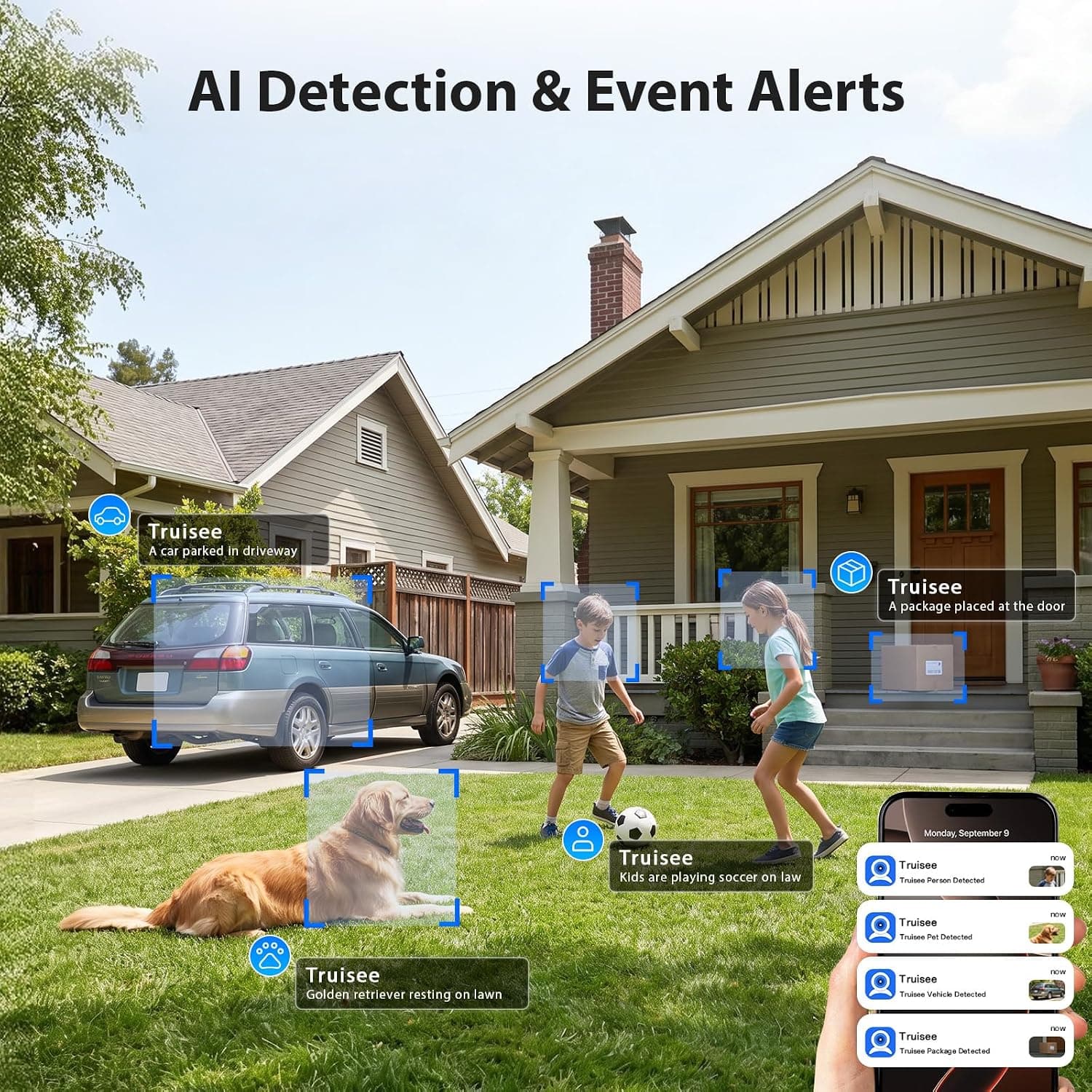 3MP 2K Window Camera for Clear Outdoor Monitoring Through Glass with Smart AI Detection, Dual-Band WiFi, Full-Color Night Vision and Easy Setup — 5 of 5