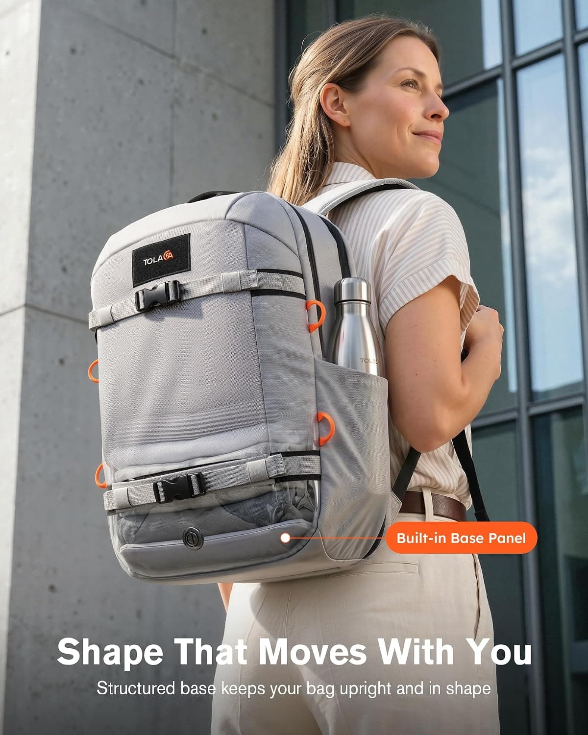 30L Travel Laptop Backpack with TSA 180-Degree Lay-Flat Design, EVA Padding for 15.6 Inch Laptops, Smart Pockets and Upright Support Base Structure — 3 of 5