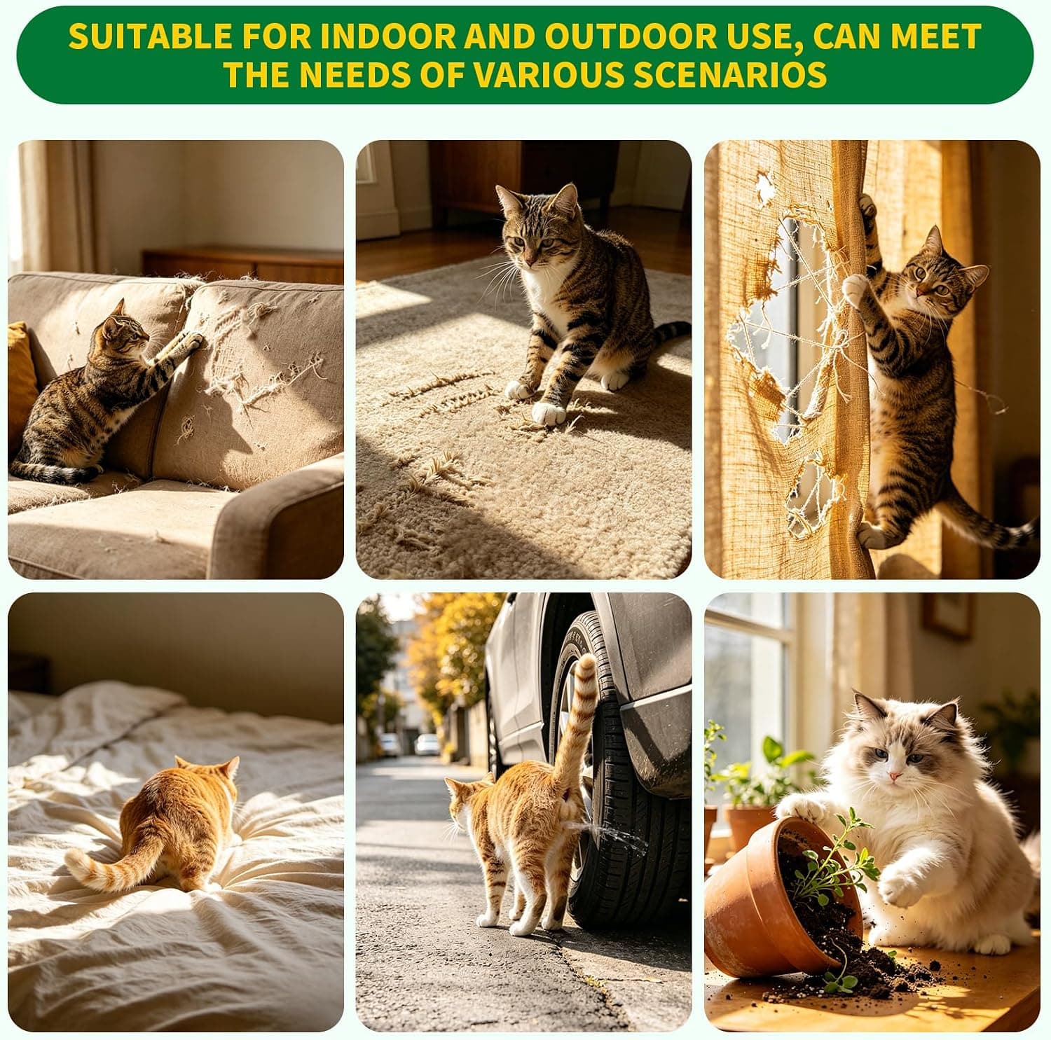 Cat Deterrent and Repellent Spray 4oz Bottle for Training and Protection with Safe Natural Formula for Indoor and Outdoor Furniture — 4 of 5