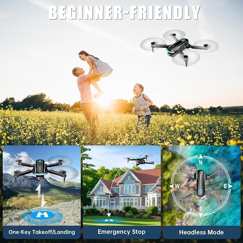 Drone with Camera for Beginners, 1080P HD FPV Foldable Drone Gift for Kids Featuring Compact Frame and Easy Flight Controls — 3 of 5