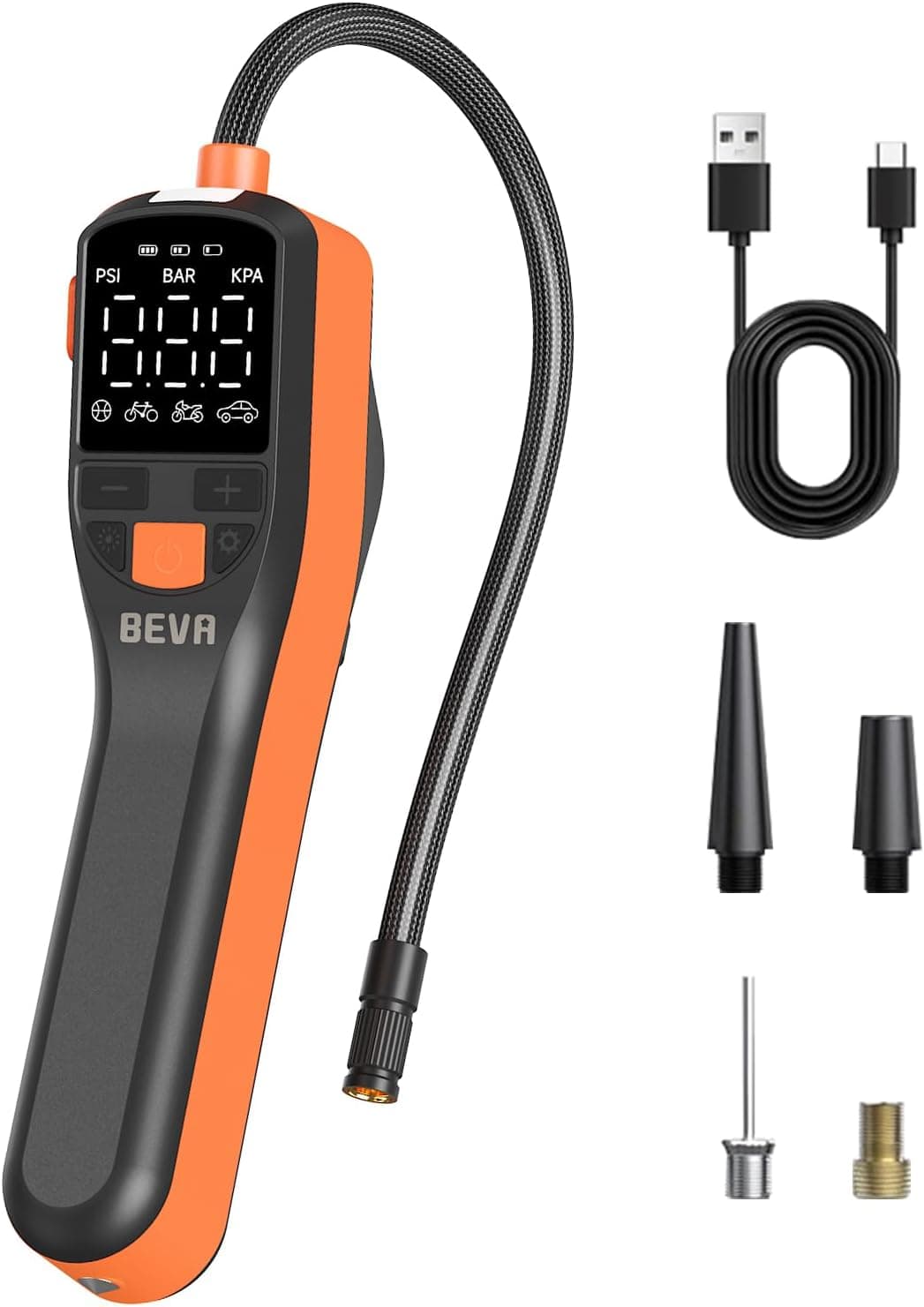 Beva Cap02 150PSI 7.4V Tire Inflator Portable Air Compressor with 25L/min Airflow, Cordless Design, Fast Inflation and Compact Storage — 1 of 5