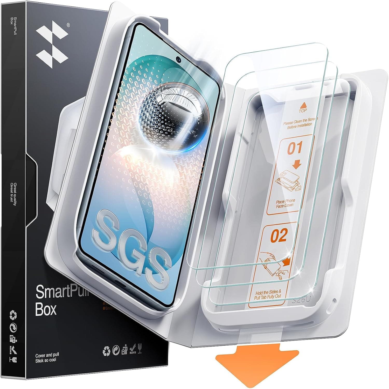 Smartdevil HD Clear Screen Protector for Samsung Galaxy S26 Plus with 3 Pack Coverage, Automatic Alignment Tray, Bubble-Free Installation and Dust — 1 of 5
