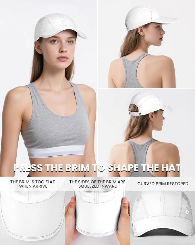 Yaniky UPF 50+ Lightweight Breathable Mesh Quick-Dry Running Cooling Hat with Ultrathin Performance Fabric and Sweat-Wicking Design — 4 of 5