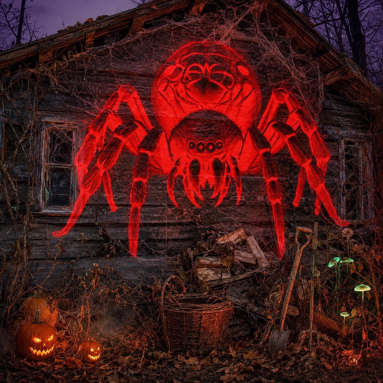 12-in-1 Halloween Projector Outdoor with 8 Moving 3D Characters, 4 Christmas Patterns, HD LED Chip, 270-Degree Swivel Head and All-Weather Rainproof — 2 of 5