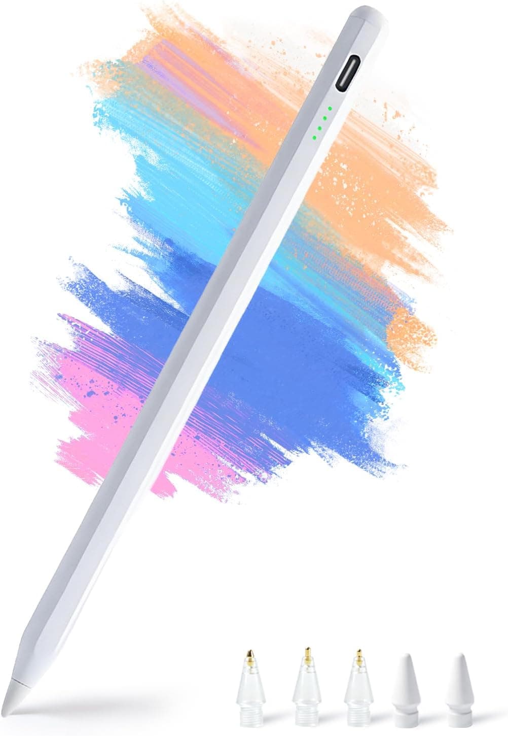 Stylus Pen for Apple iPad 2018–2026 with Palm Rejection, Magnetic Attachment, Tilt Sensitivity, and Fast Charging Support for Daily Note-Taking — 1 of 4