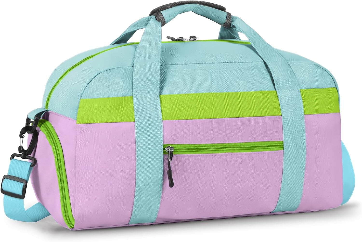 Travel Duffle Bag with Wet Pocket, Trolley Sleeve, Spacious Compartment and Durable Water-Resistant Material for Overnight Weekend Trips