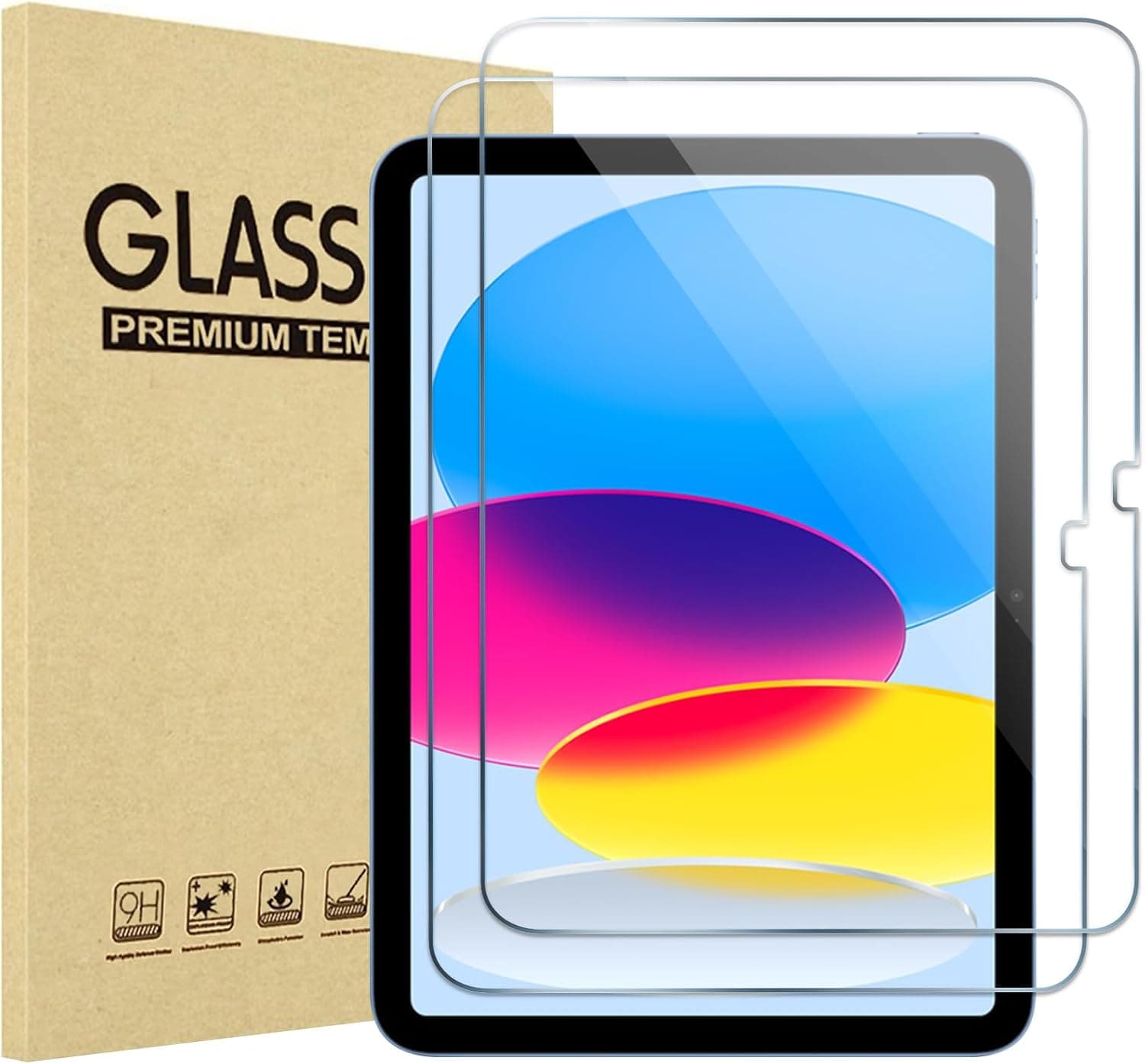 Amazon Basics Screen Protector for iPad 11-inch A16 2025 and 10th Gen 2022 10.9-inch with High Clarity Scratch-Resistant Tempered Glass Construction — 1 of 5