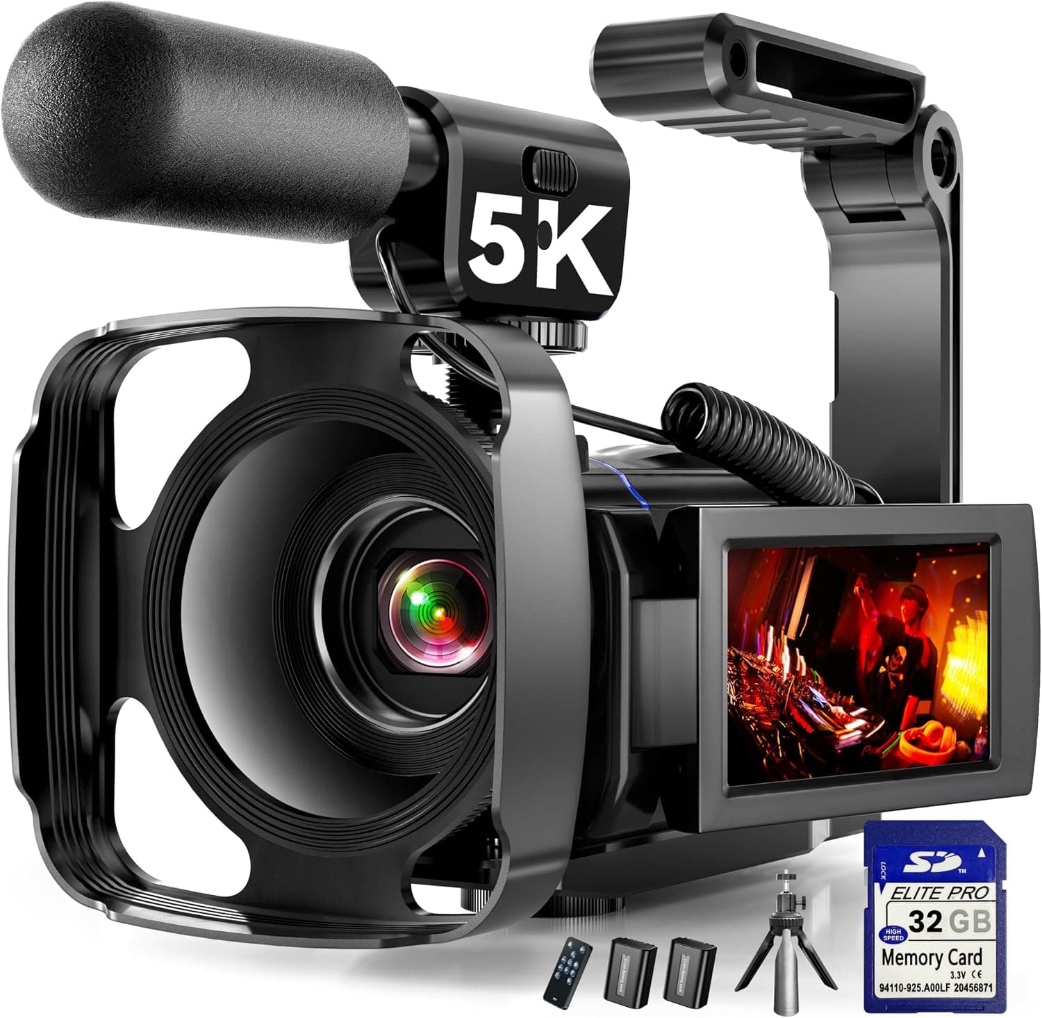 5K 64MP Digital Video Camera Camcorder with Ultra HD Resolution, High-Resolution Photo Capture, Compact Handheld Design and Zoom Capabilities — 1 of 5