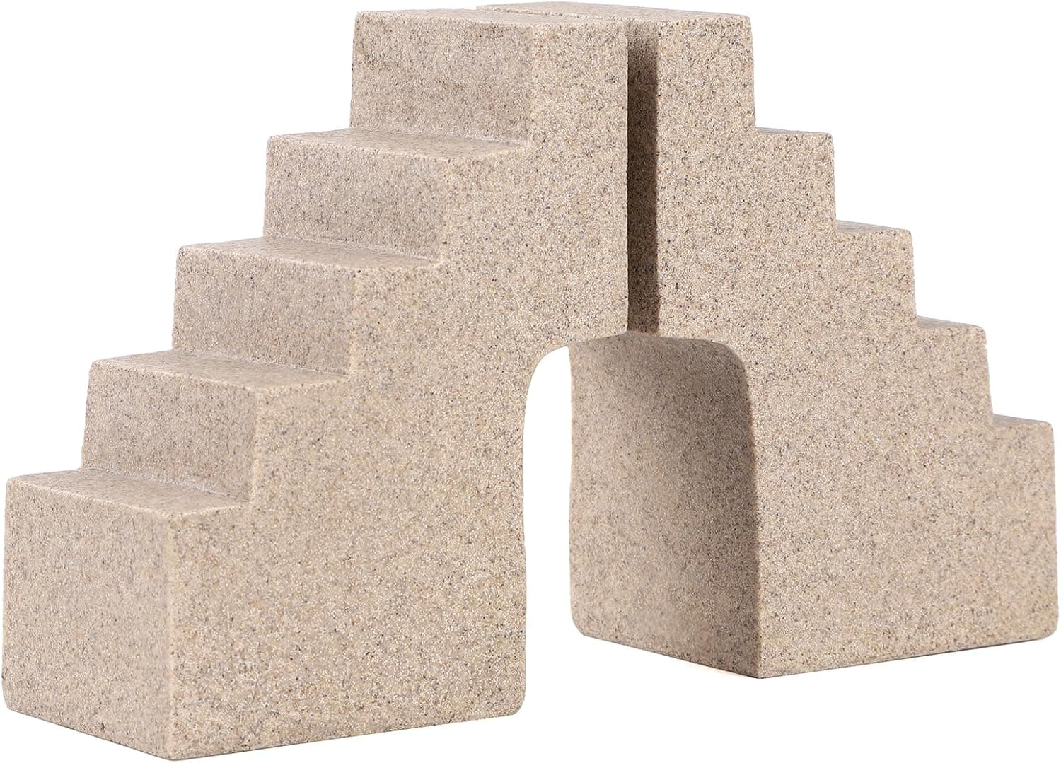 Decorative Heavy Book Ends 3.5 LB Heavy Duty Bookends Architectural Stair Design Non-Slip Pads For Every Shelf and Gift-Ready Packaging — 1 of 5
